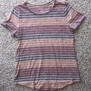 SALE 3 for $5 Pink & Green Striped Shirt